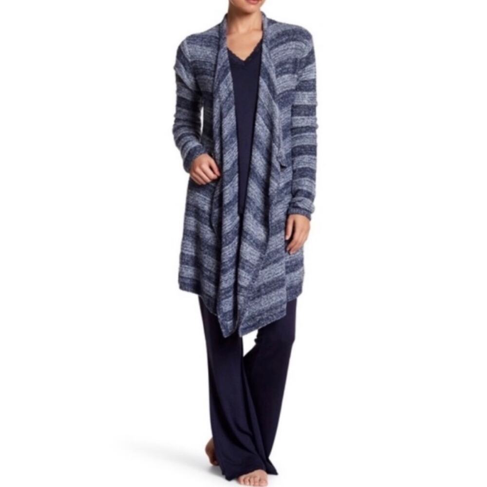 Barefoot Dreams Bamboo Chic Lite Cascade Waterfall Wrap Cardigan Sweater S/M